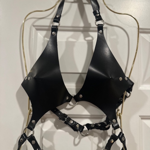 Mariemur Pamela Leather Bodysuit (S) - Picture 4 of 9